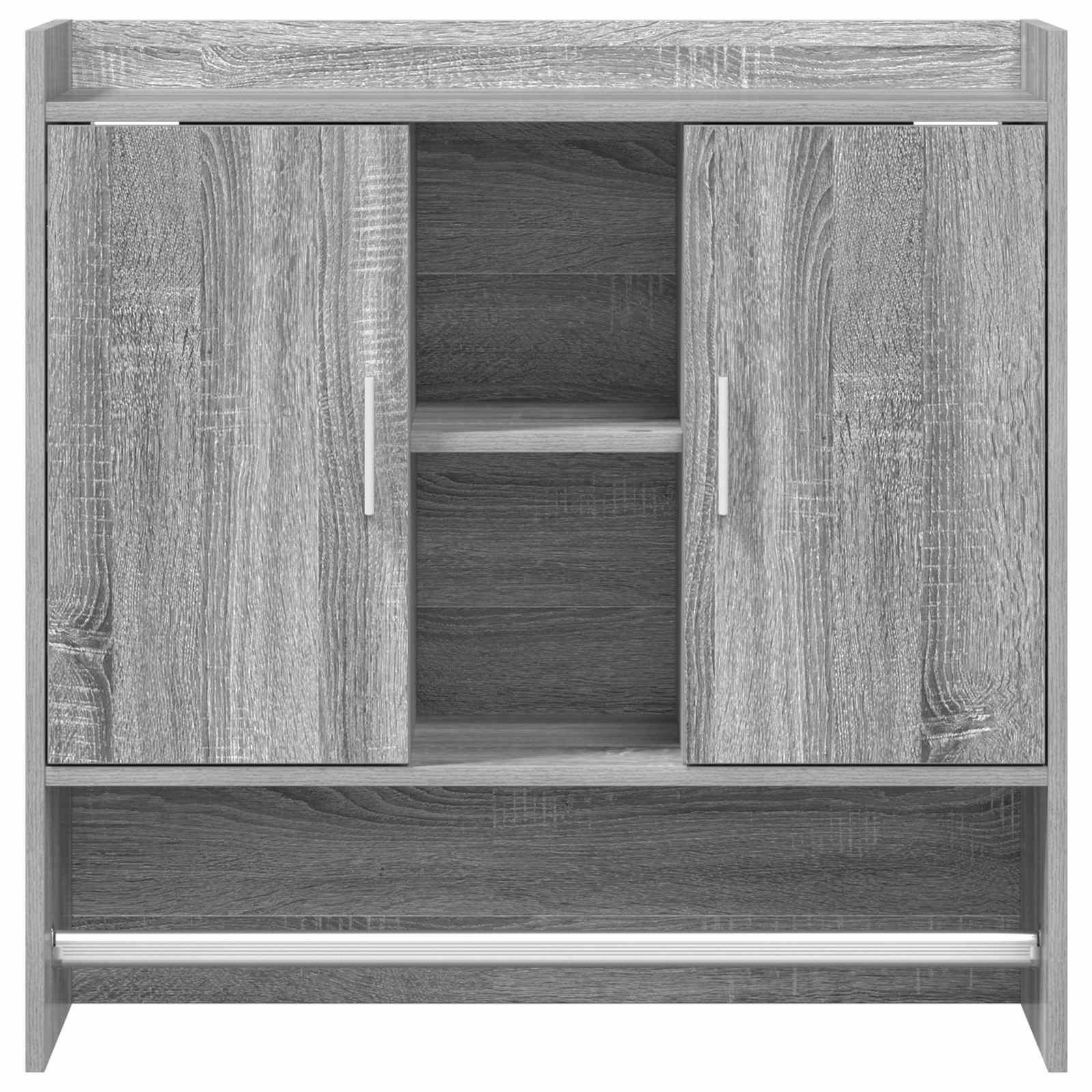 Ράφι Τοίχου Επιτοίχιο Γκρι Sonoma 80 x 36 x 80 εκ
