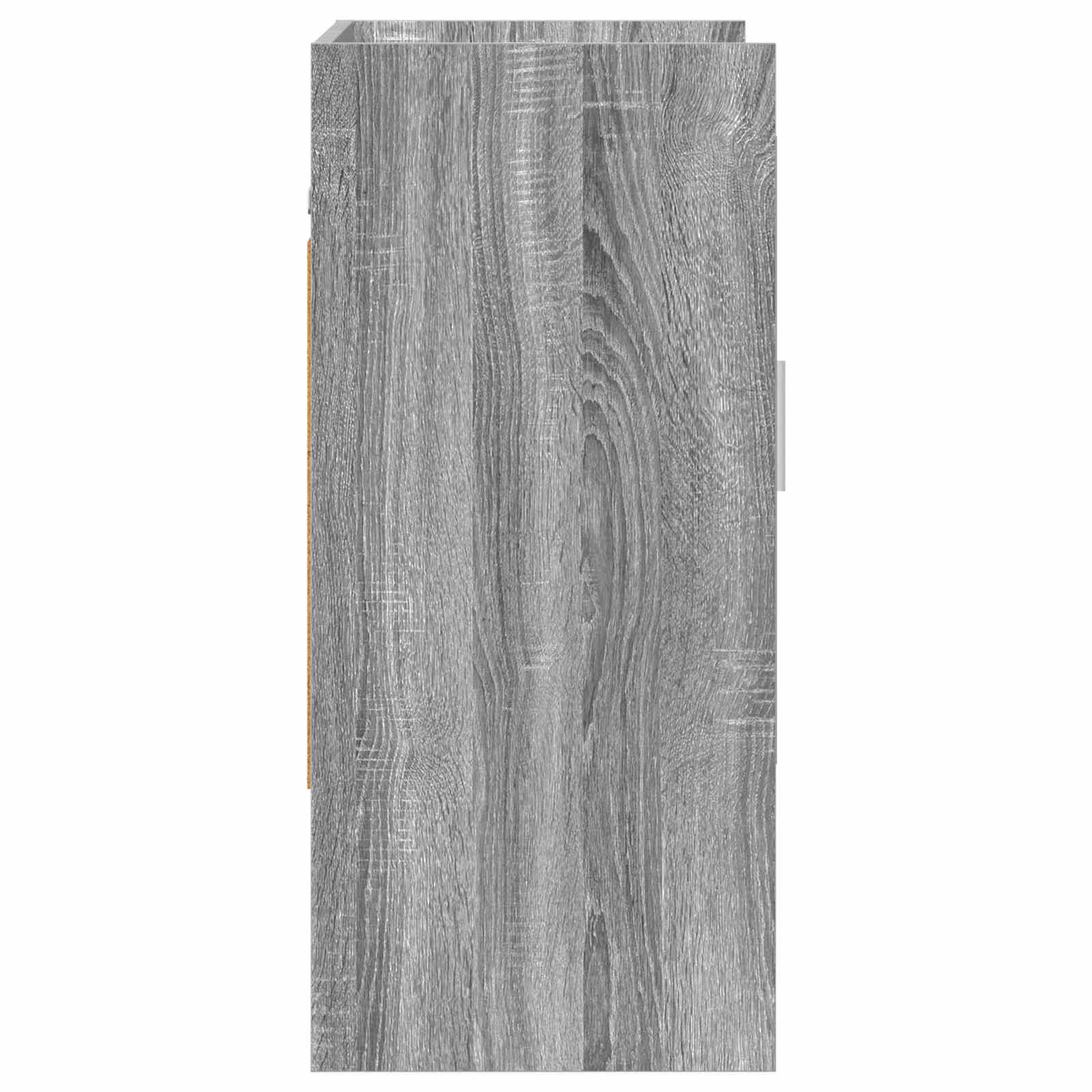 Ράφι Τοίχου Επιτοίχιο Γκρι Sonoma 80 x 36 x 80 εκ