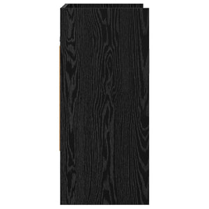 Ράφι Τοίχου Επιτοίχιο Μαύρη Δρυς 80 x 36 x 80 εκ - Pakobazaar