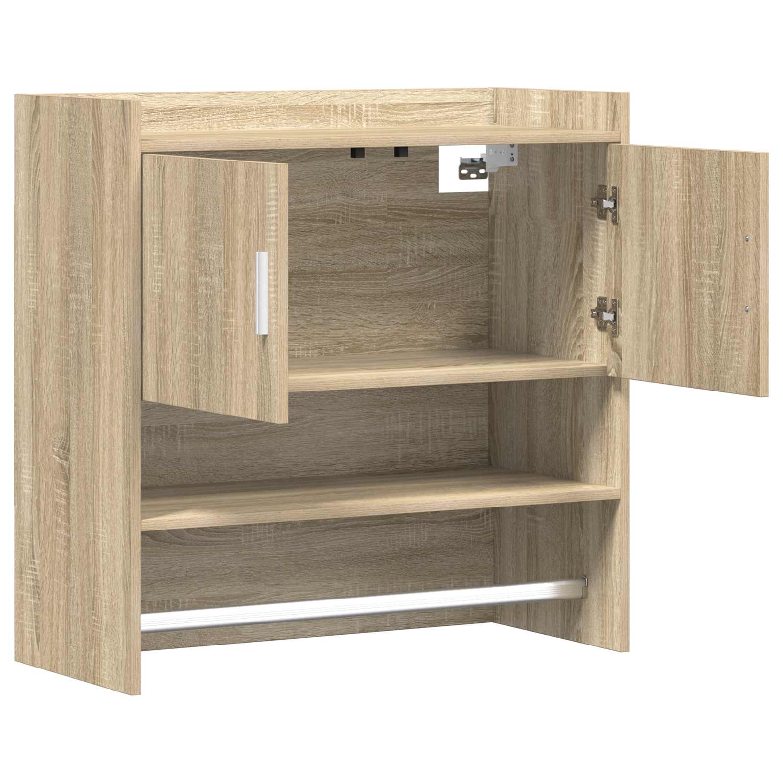 Ράφι Τοίχου Επιτοίχιο Sonoma Δρυς 80 x 36 x 80 εκ
