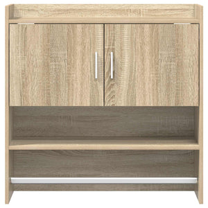 Ράφι Τοίχου Επιτοίχιο Sonoma Δρυς 80 x 36 x 80 εκ - Pakobazaar