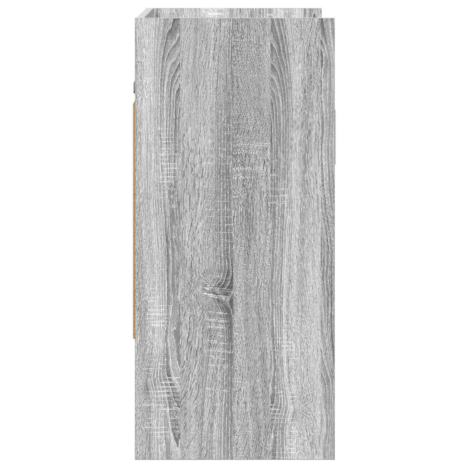 Ράφι Τοίχου Επιτοίχιο Γκρι Sonoma 80 x 36 x 80 εκ
