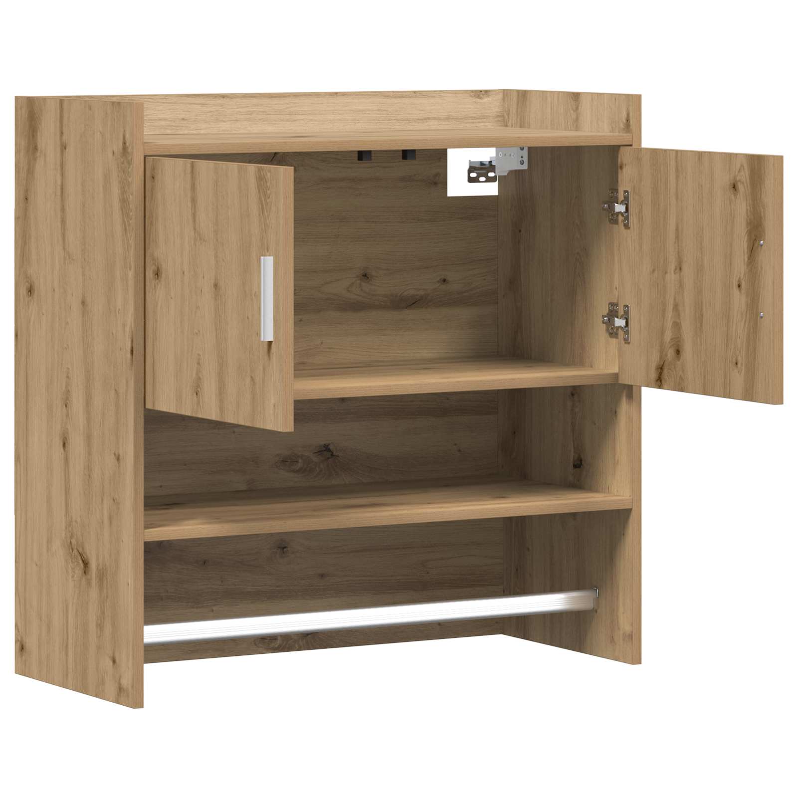 Ράφι Τοίχου Επιτοίχιο Artisan Δρυς 80 x 36 x 80 εκ
