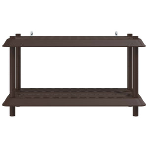 Μονάδα Ραφιού 2 επίπεδα 100 x 40 x 55,5 εκ. PP Καφέ - Pakobazaar
