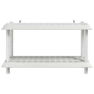 Μονάδα Ραφιού 2 επίπεδα 100 x 40 x 55,5 εκ. PP Λευκό - Pakobazaar