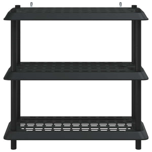 Μονάδα Ραφιού 3 επίπεδα 100 x 40 x 96 εκ. PP Ανθρακί - Pakobazaar