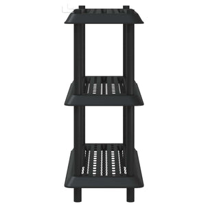 Μονάδα Ραφιού 3 επίπεδα 100 x 40 x 96 εκ. PP Ανθρακί - Pakobazaar