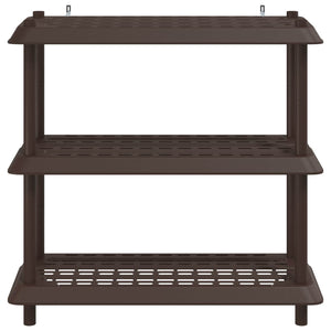 Μονάδα Ραφιού 3 επίπεδα 100 x 40 x 96 εκ. PP Καφέ - Pakobazaar