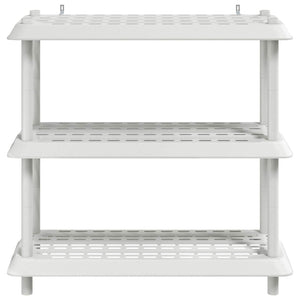 Μονάδα Ραφιού 3 επίπεδα 100 x 40 x 96 εκ. PP Λευκό - Pakobazaar