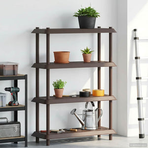 Μονάδα Ραφιού 4 επίπεδα 100 x 40 x 136,5 εκ. PP Καφέ - Pakobazaar