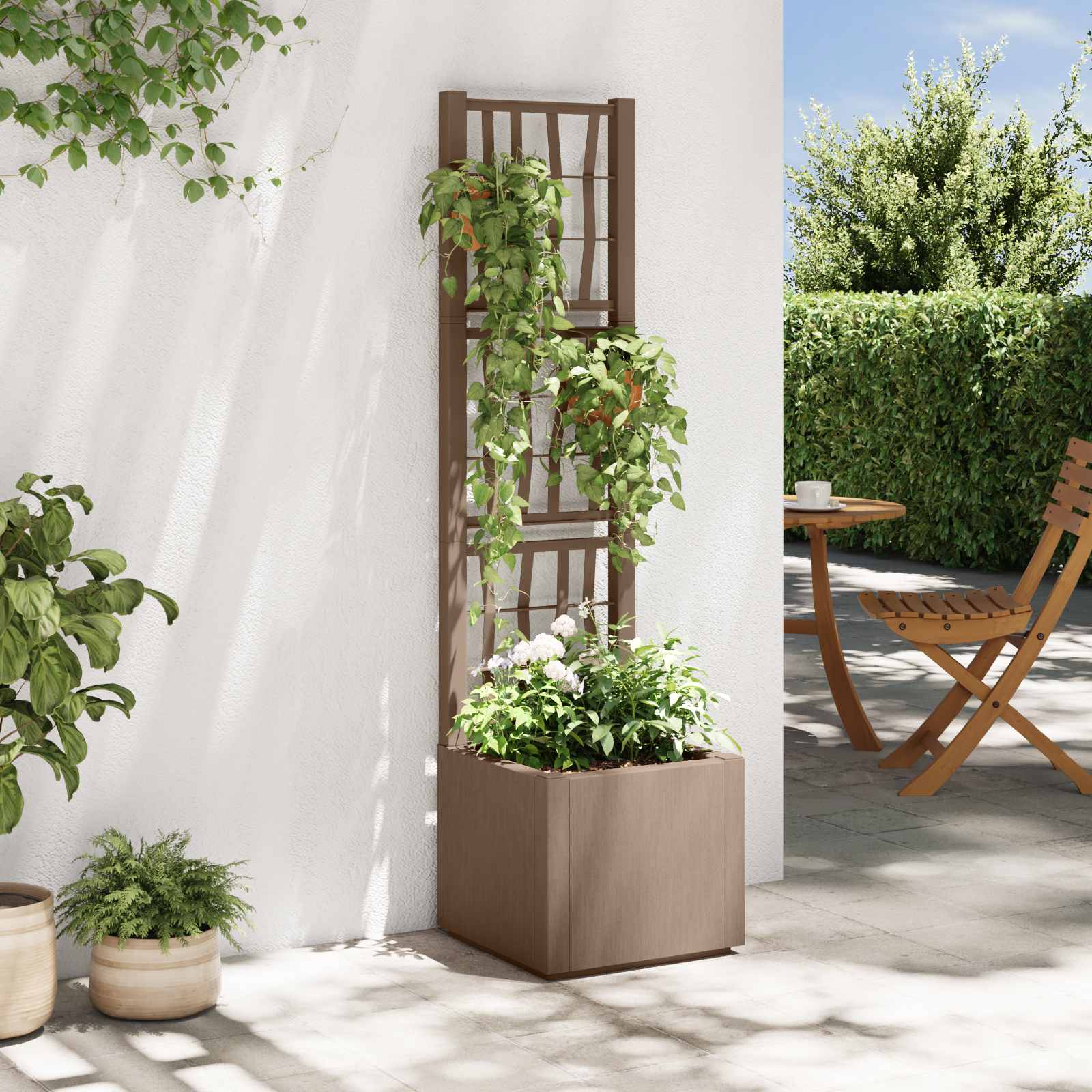 Κηποτινάκι με Τρέλα Καφέ 36 x 36 x 140 εκ. Πολυπροπυλένιο - Pakobazaar