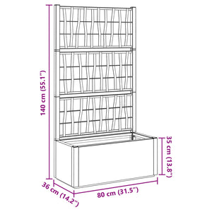 Κηποτινάκι με Τρέλα Καφέ 80 x 36 x 140 εκ PP - Pakobazaar