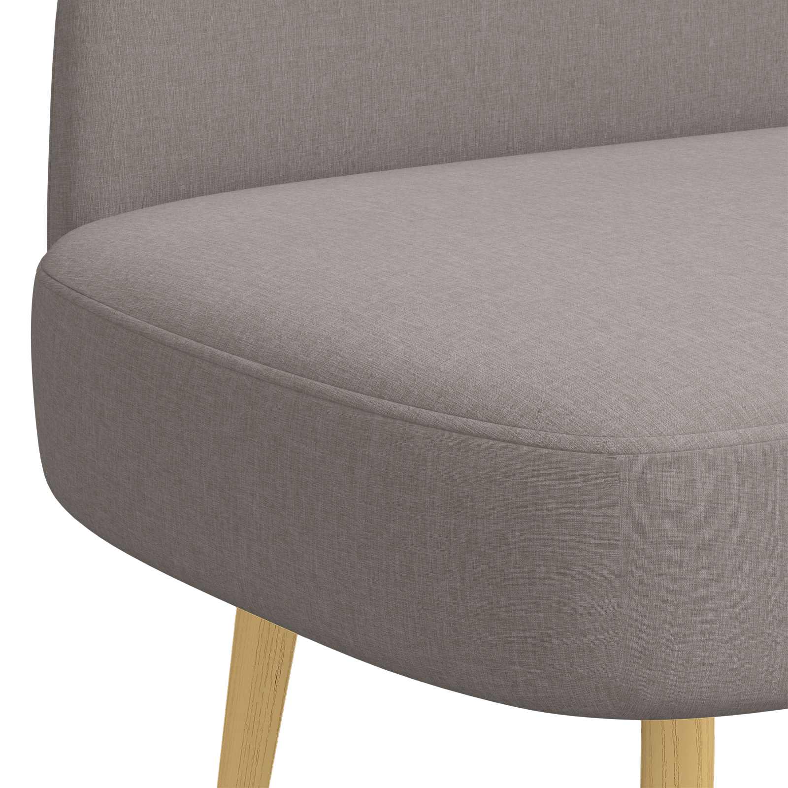 Δερμάτινος Πάγκος με Πλάτη Taupe 110 x 60 x 76 cm Πολυεστέρας - Pakobazaar