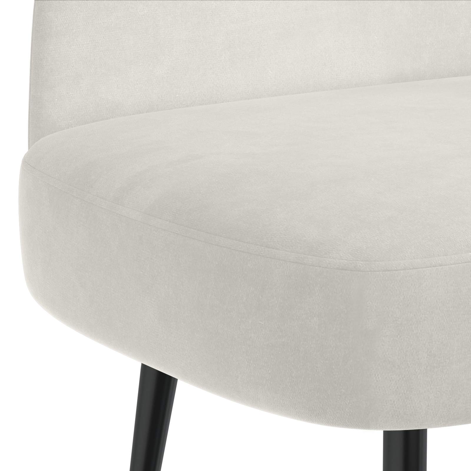 Δερμάτινος Πάγκος με Πλάτη Κρεμ 110 x 60 x 76 cm Βελούδο - Pakobazaar