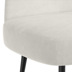 Δερμάτινος Πάγκος με Πλάτη Κρεμ 110 x 60 x 76 cm Βελούδο - Pakobazaar
