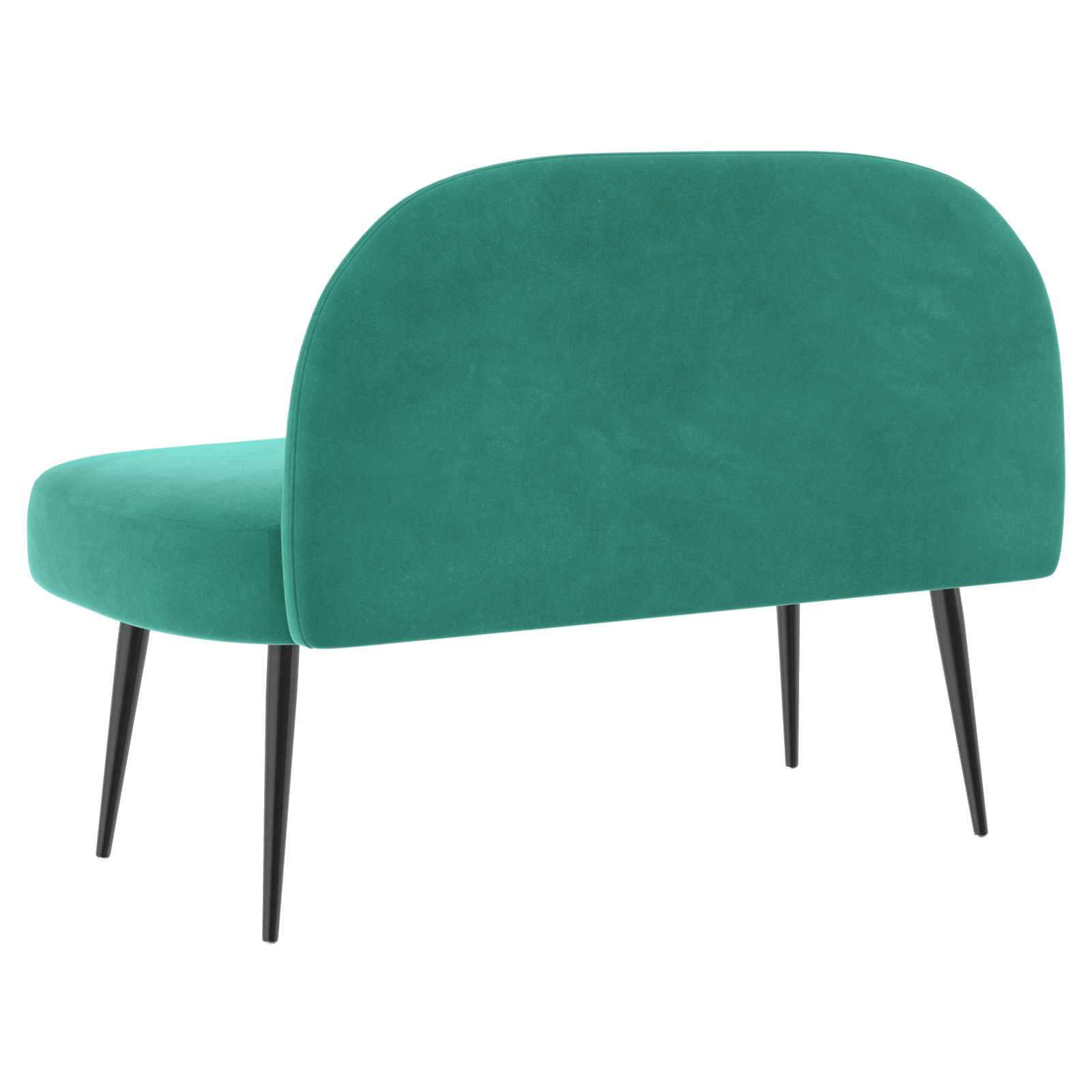 Δερμάτινος Πάγκος με Πλάτη Τιρκουάζ 110 x 60 x 76 cm Βελούδο - Pakobazaar