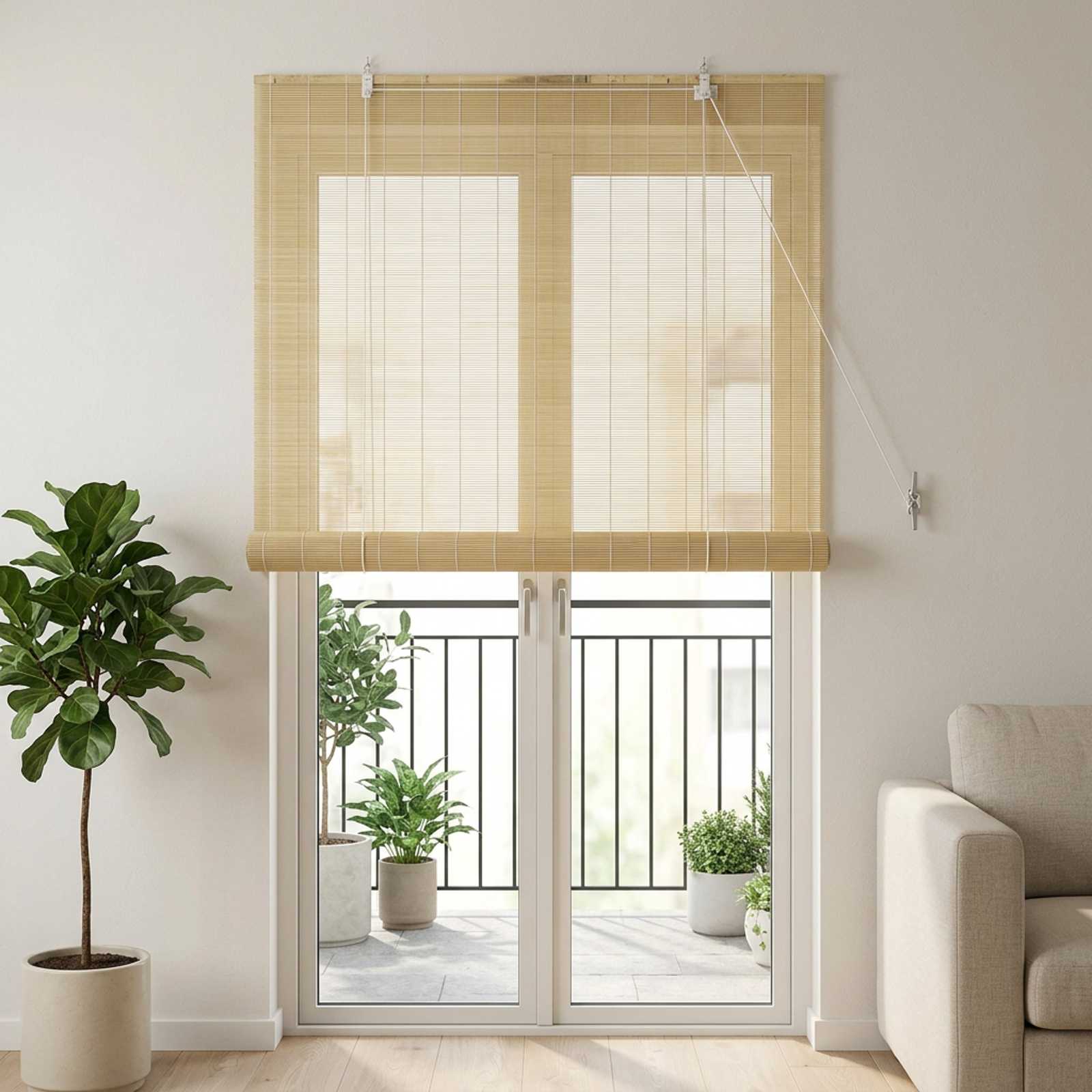 Ρόλερ (στόρι) Φυσικό 90 x 220 cm Μπαμπού