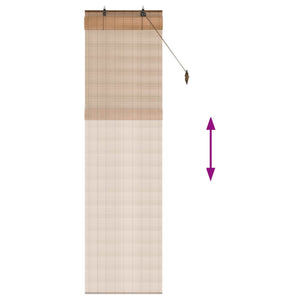 Ρόλερ (στόρι) Καφέ 60 x 220 εκ. Μπαμπού - Pakobazaar