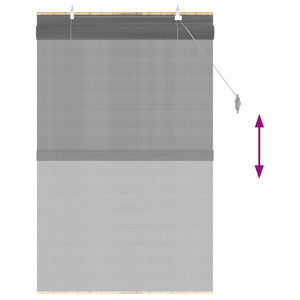Ρόλερ (στόρι) Γκρι 100 x 160 cm Μπαμπού - Pakobazaar