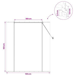 Ρόλερ (στόρι) Γκρι 150 x 160 cm Μπαμπού - Pakobazaar