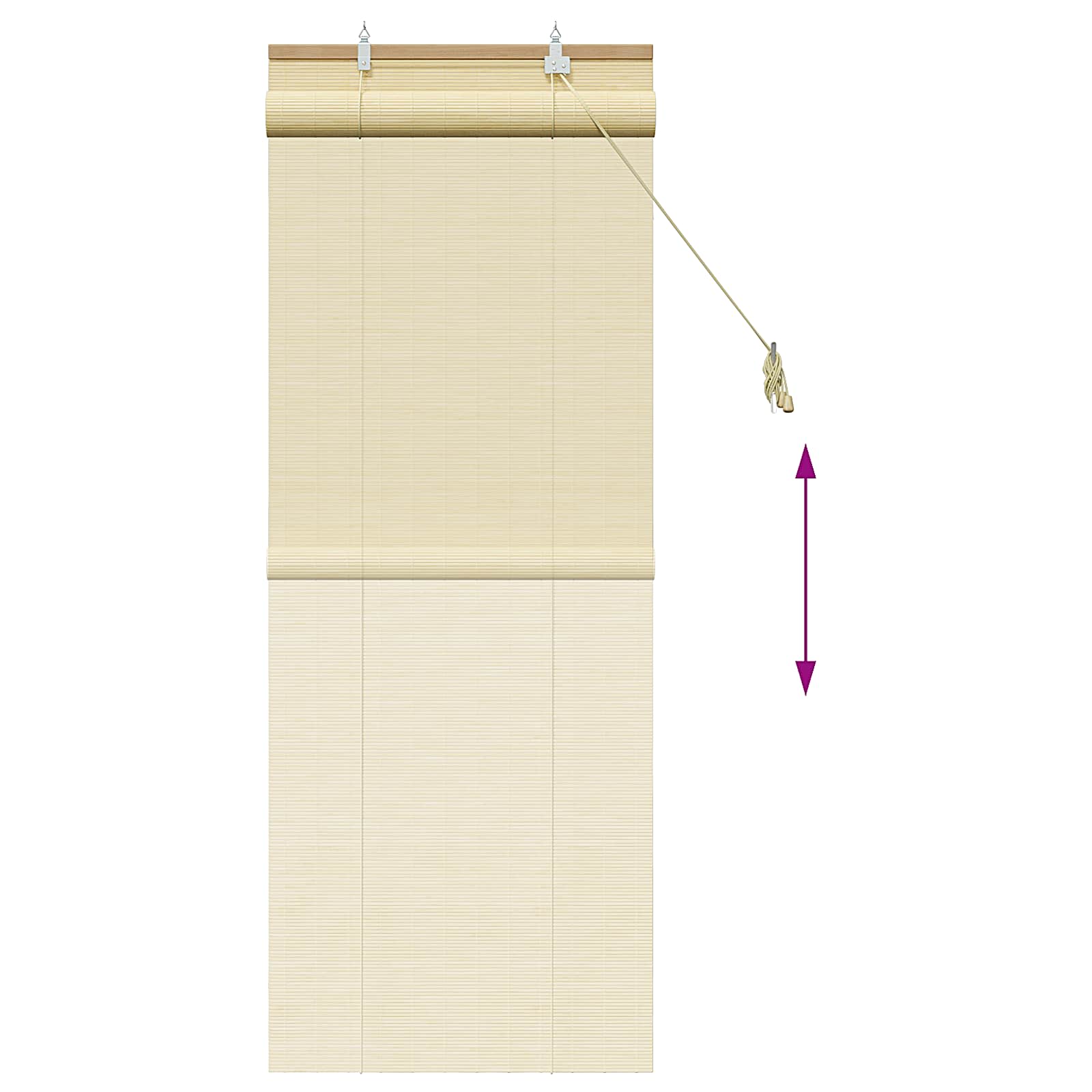 Ρόλερ (στόρι) Φυσικό 40 x 160 cm Μπαμπού