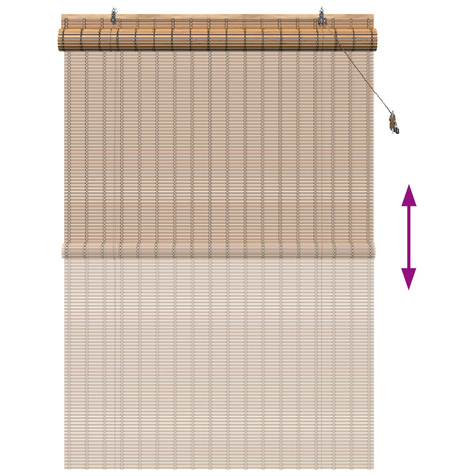Ρόλερ (στόρι) Φύση 130 x 220 εκ Μπαμπού