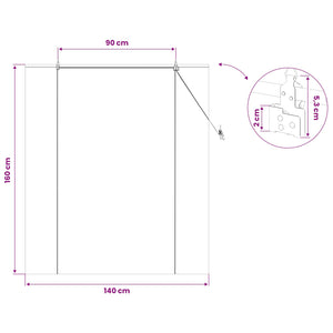 Ρόλερ (στόρι) Καφέ 140 x 160 cm Μπαμπού - Pakobazaar