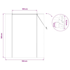 Ρόλερ (στόρι) Καφέ 150 x 160 cm Μπαμπού - Pakobazaar