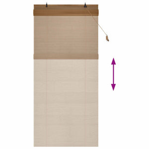 Ρόλερ (στόρι) Καφέ 120 x 220 cm Μπαμπού - Pakobazaar