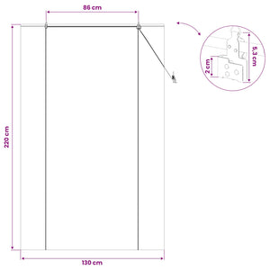 Ρόλερ (στόρι) Καφέ 130 x 220 εκ Μπαμπού - Pakobazaar