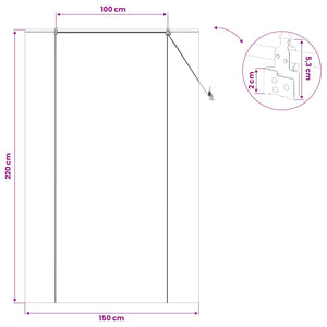 Ρόλερ (στόρι) Καφέ 150 x 220 cm Μπαμπού - Pakobazaar