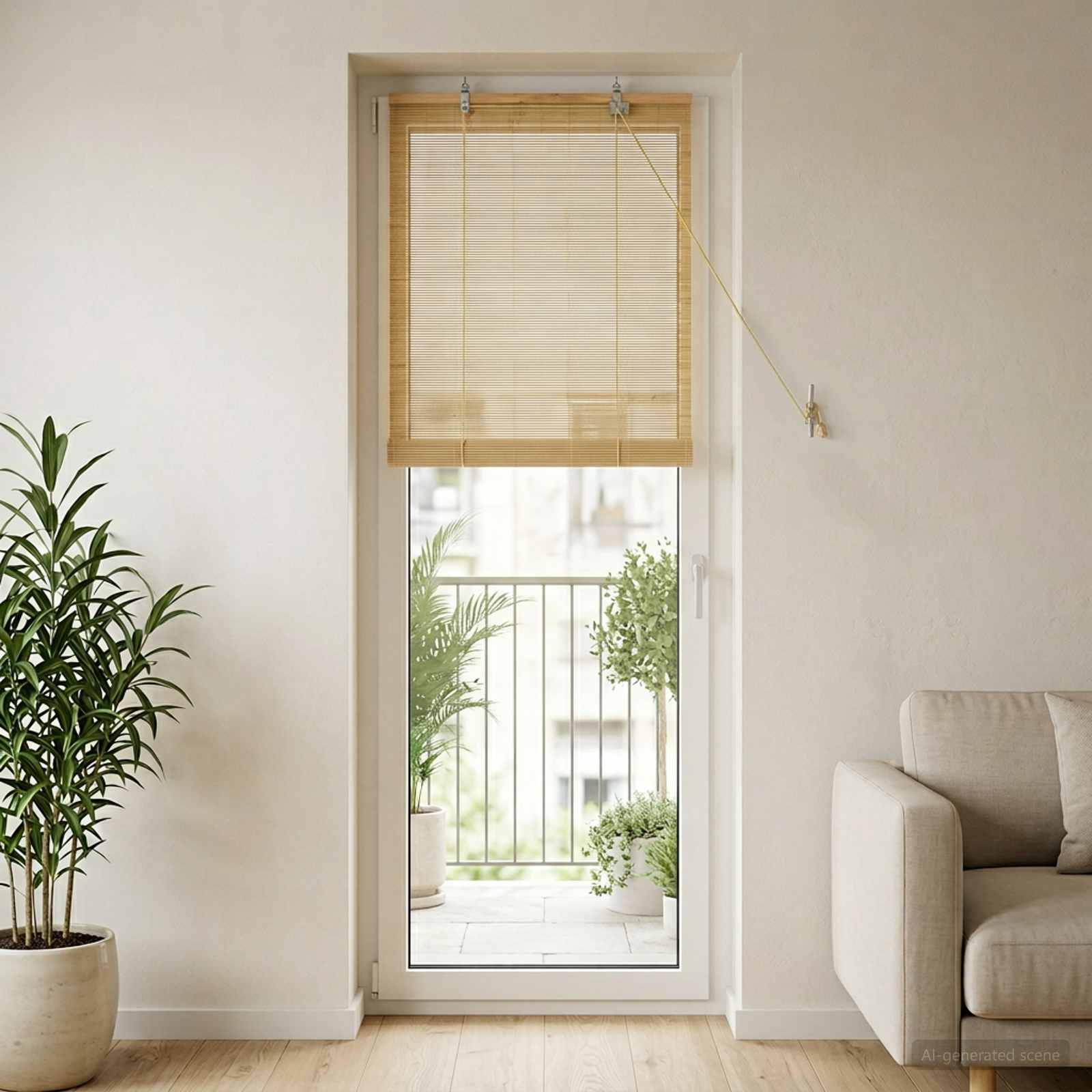 Ρόλερ (στόρι) Φυσικό 40 x 220 cm Μπαμπού - Pakobazaar
