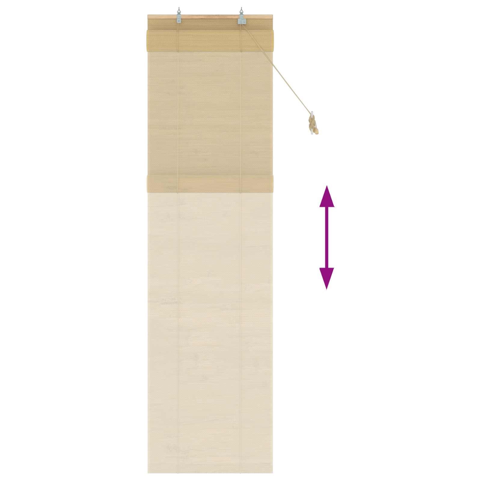 Ρόλερ (στόρι) Φυσικό 40 x 220 cm Μπαμπού - Pakobazaar