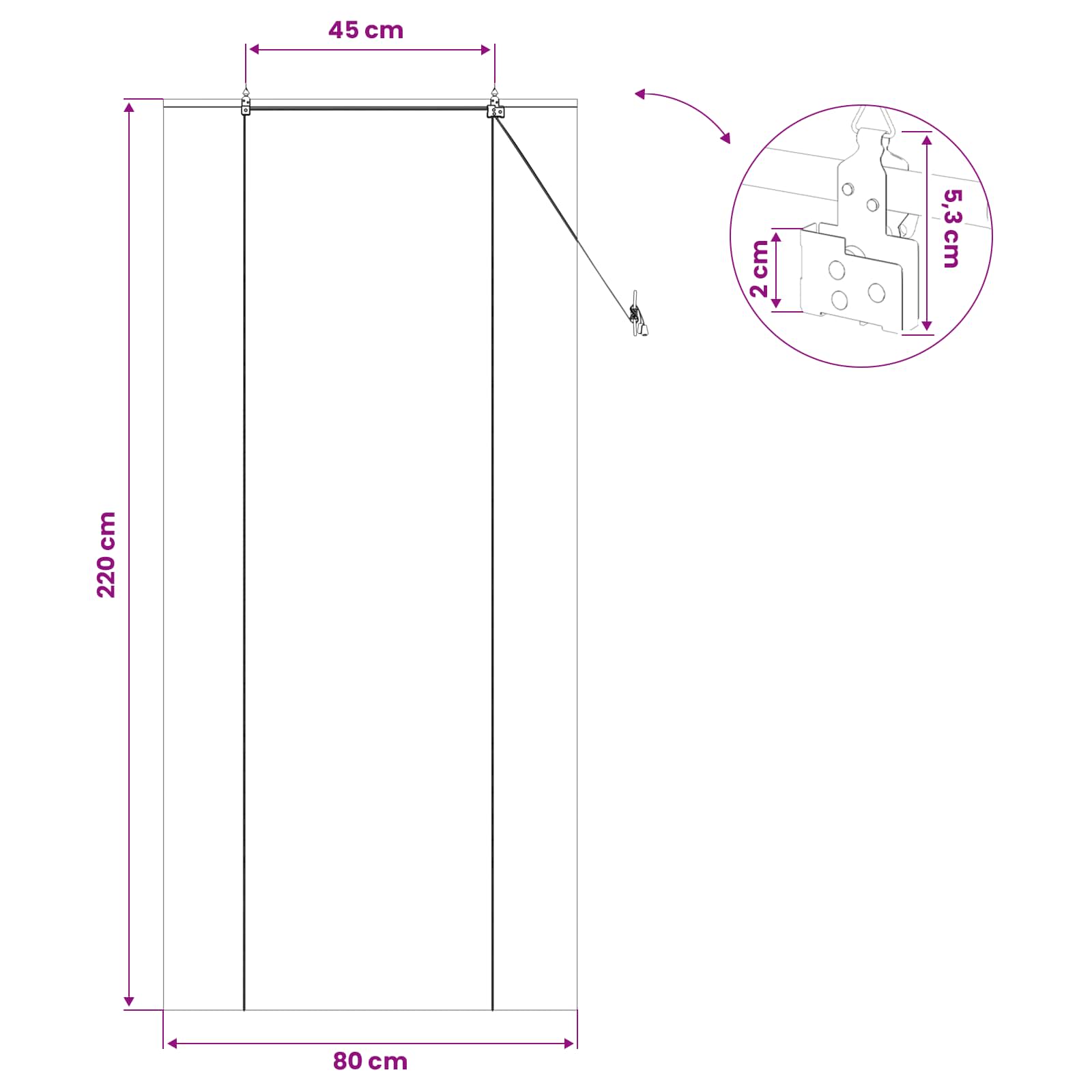 Ρόλερ (στόρι) Φυσικό 80 x 220 cm Μπαμπού - Pakobazaar