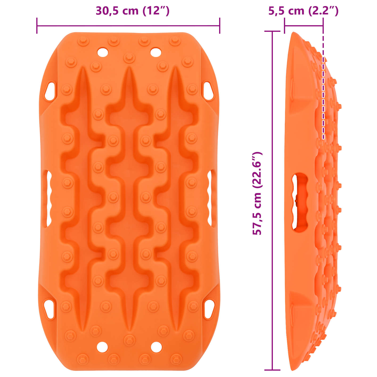 Πίνακας πρόσφυσης 2 pcs Πορτοκαλί 57,5x30,5x5,5 εκ.