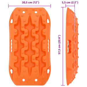 Πίνακας πρόσφυσης 2 pcs Πορτοκαλί 57,5x30,5x5,5 εκ. - Pakobazaar