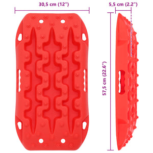Πίνακας πρόσφυσης 2 pcs Κόκκινο 57,5 x 30,5 x 5,5 εκ. - Pakobazaar