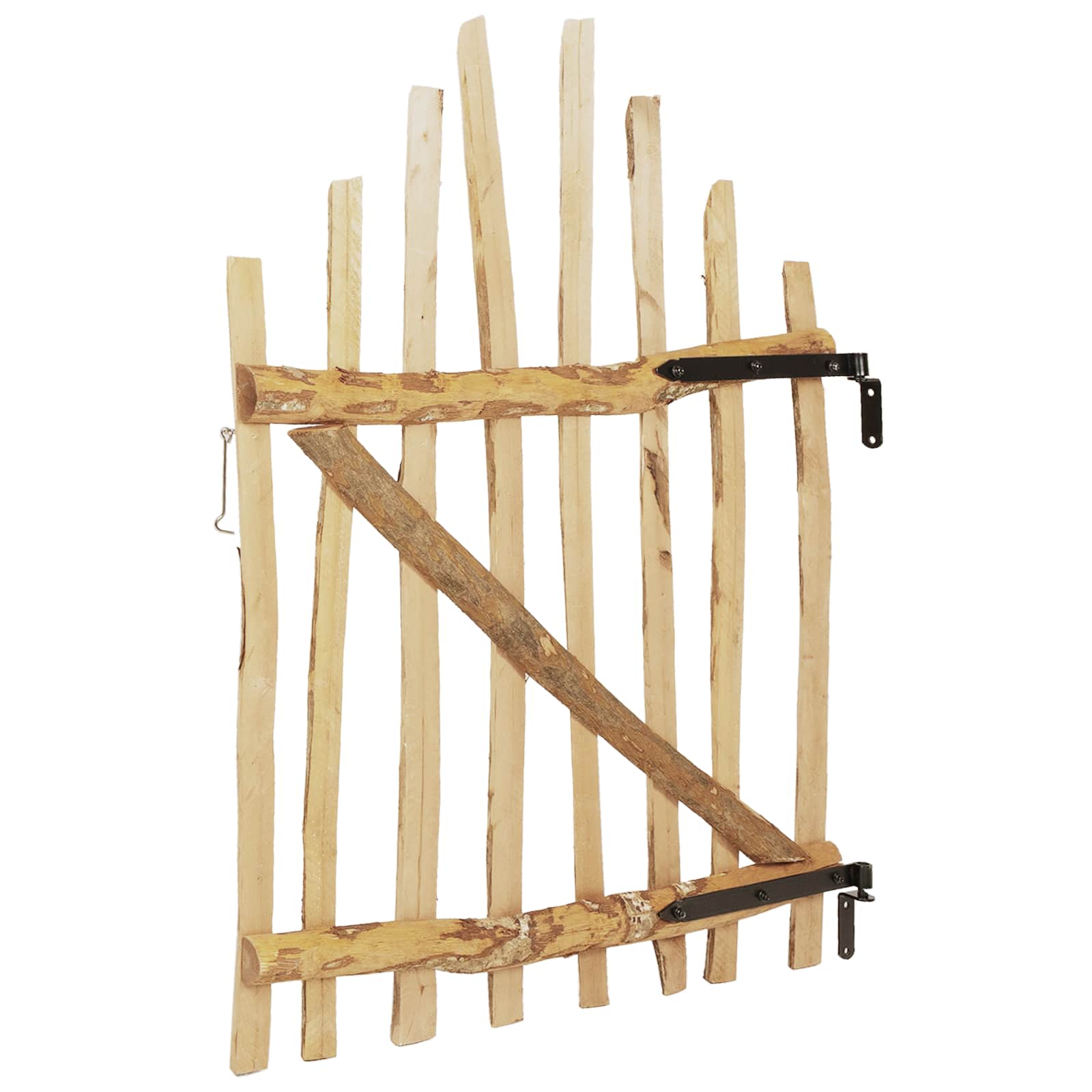 Αψιδωτή Πύλη Φράχτη 100 x 120 cm Εμποτισμένο Ξύλο Φουντουκιάς - Pakobazaar