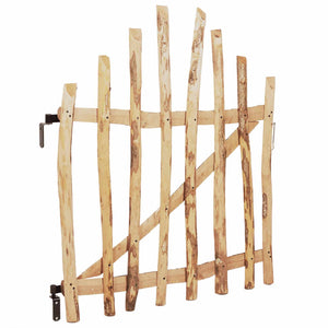 Αψιδωτή Πύλη Φράχτη 100 x 120 cm Εμποτισμένο Ξύλο Φουντουκιάς - Pakobazaar