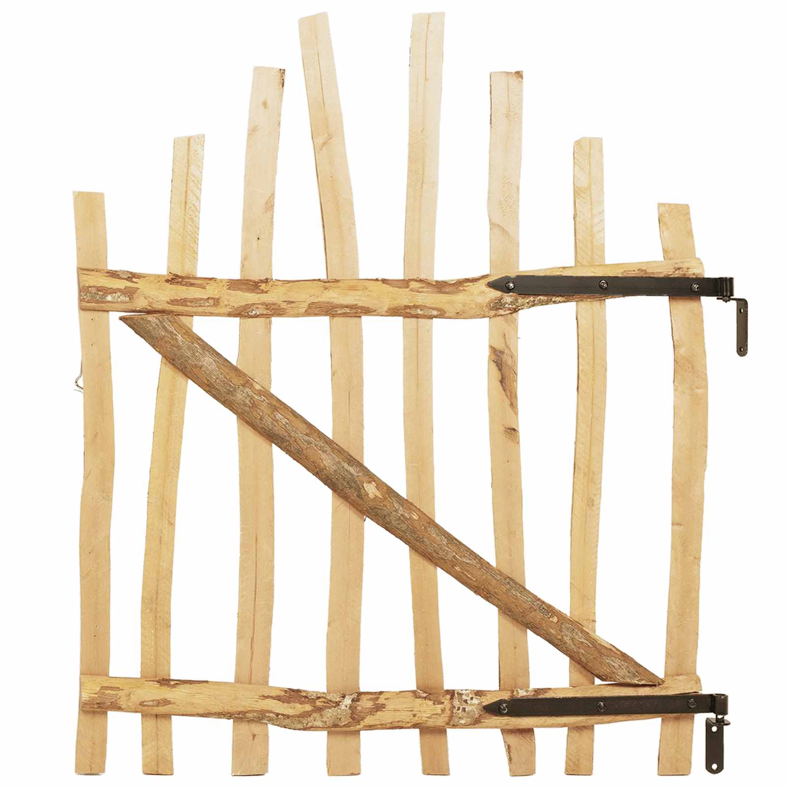 Αψιδωτή Πύλη Φράχτη 100 x 120 cm Εμποτισμένο Ξύλο Φουντουκιάς - Pakobazaar