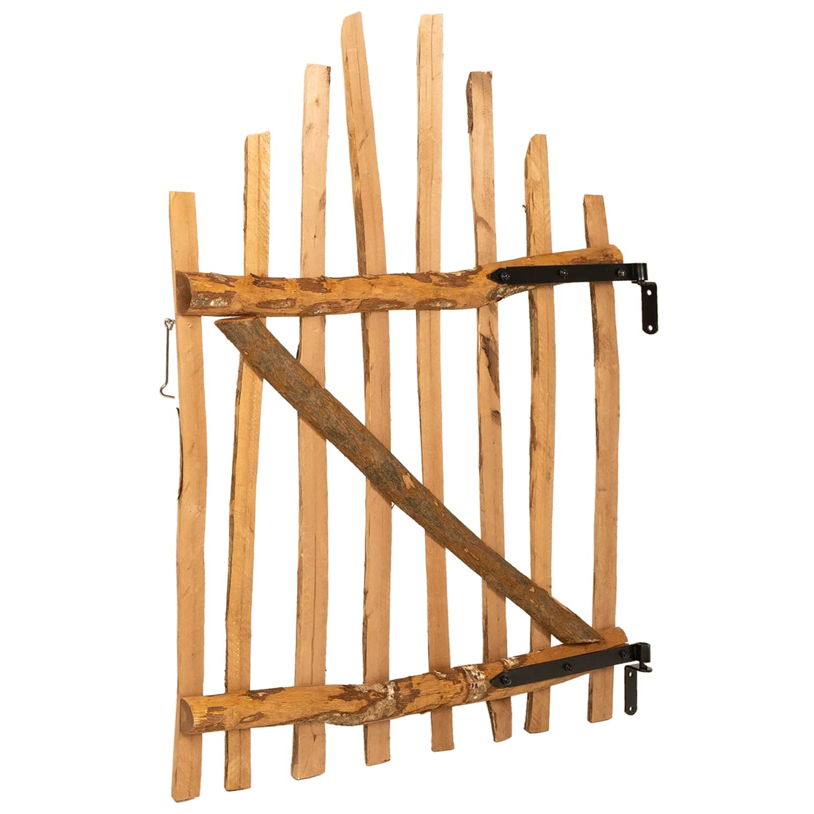 Αψιδωτή Πύλη Φράχτη 100 x 120 cm Εμποτισμένο Ξύλο Φουντουκιάς - Pakobazaar