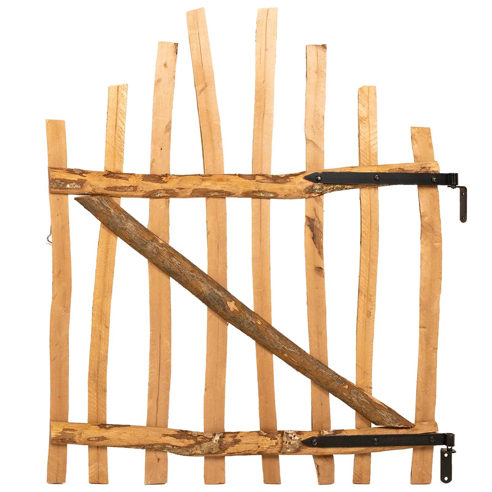 Αψιδωτή Πύλη Φράχτη 100 x 120 cm Εμποτισμένο Ξύλο Φουντουκιάς - Pakobazaar