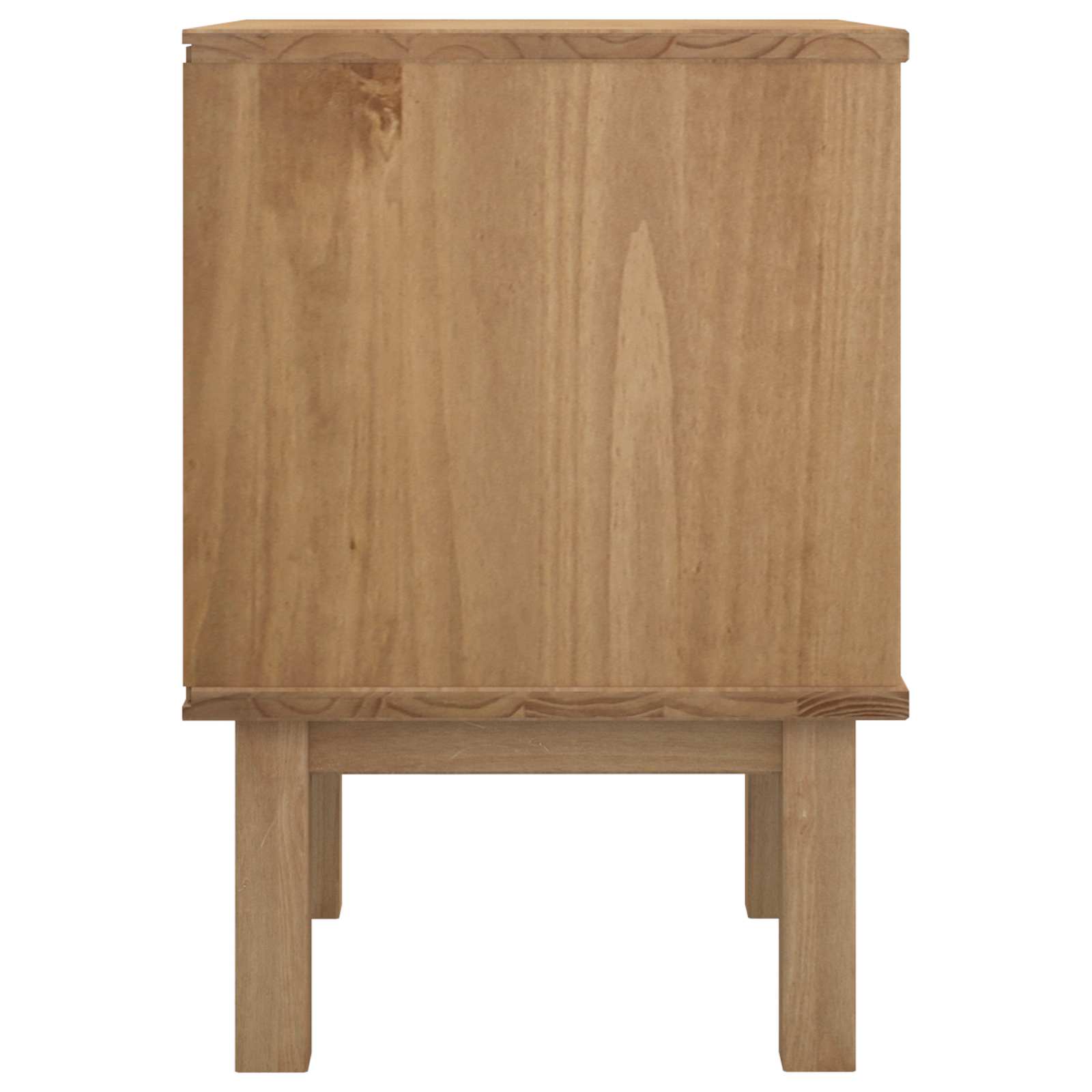 Κομοδίνο OTTA Μαύρο 45 x 39 x 57 εκ Μασίφ Ξύλο Πεύκου - Pakobazaar