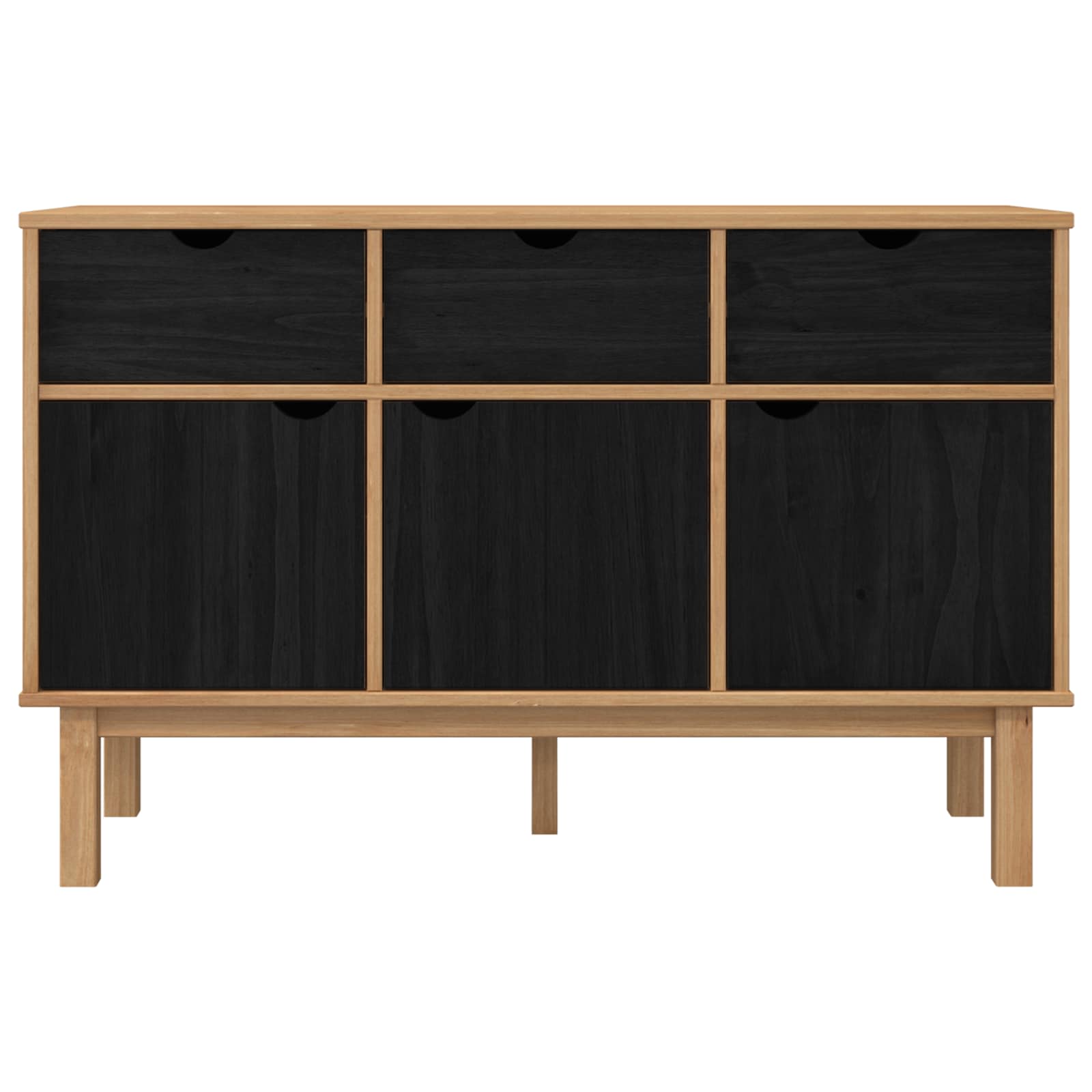 Πλαϊνό γραφείο OTTA Καφέ και Μαύρο 114 x 43 x 73,5 εκ - Pakobazaar
