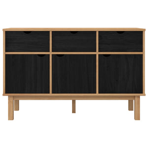 Πλαϊνό γραφείο OTTA Καφέ και Μαύρο 114 x 43 x 73,5 εκ - Pakobazaar