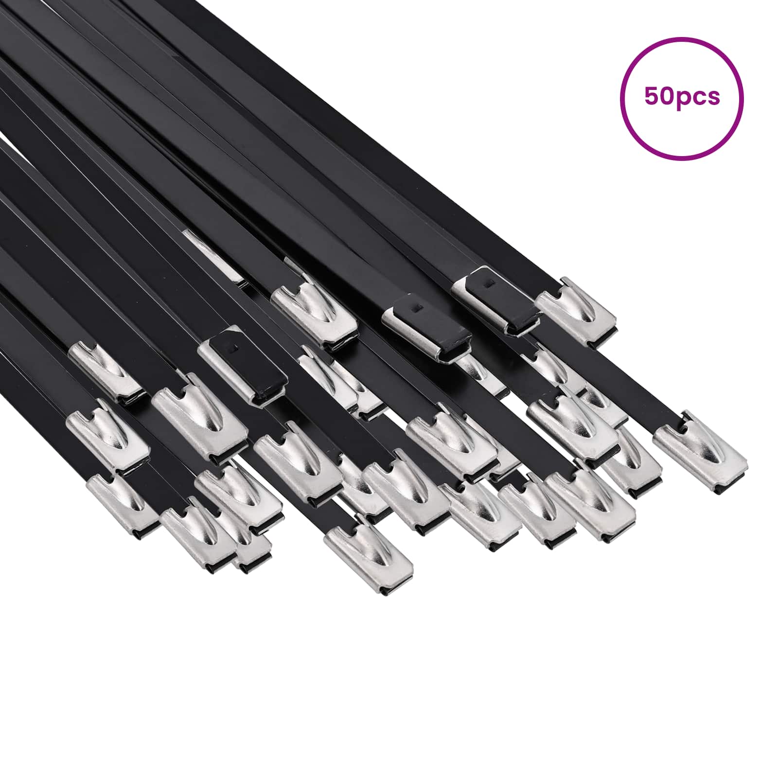 Δέσιμο Καλωδίου 50 τμχ. 4,6 x 450 χιλ. Μαύρο
