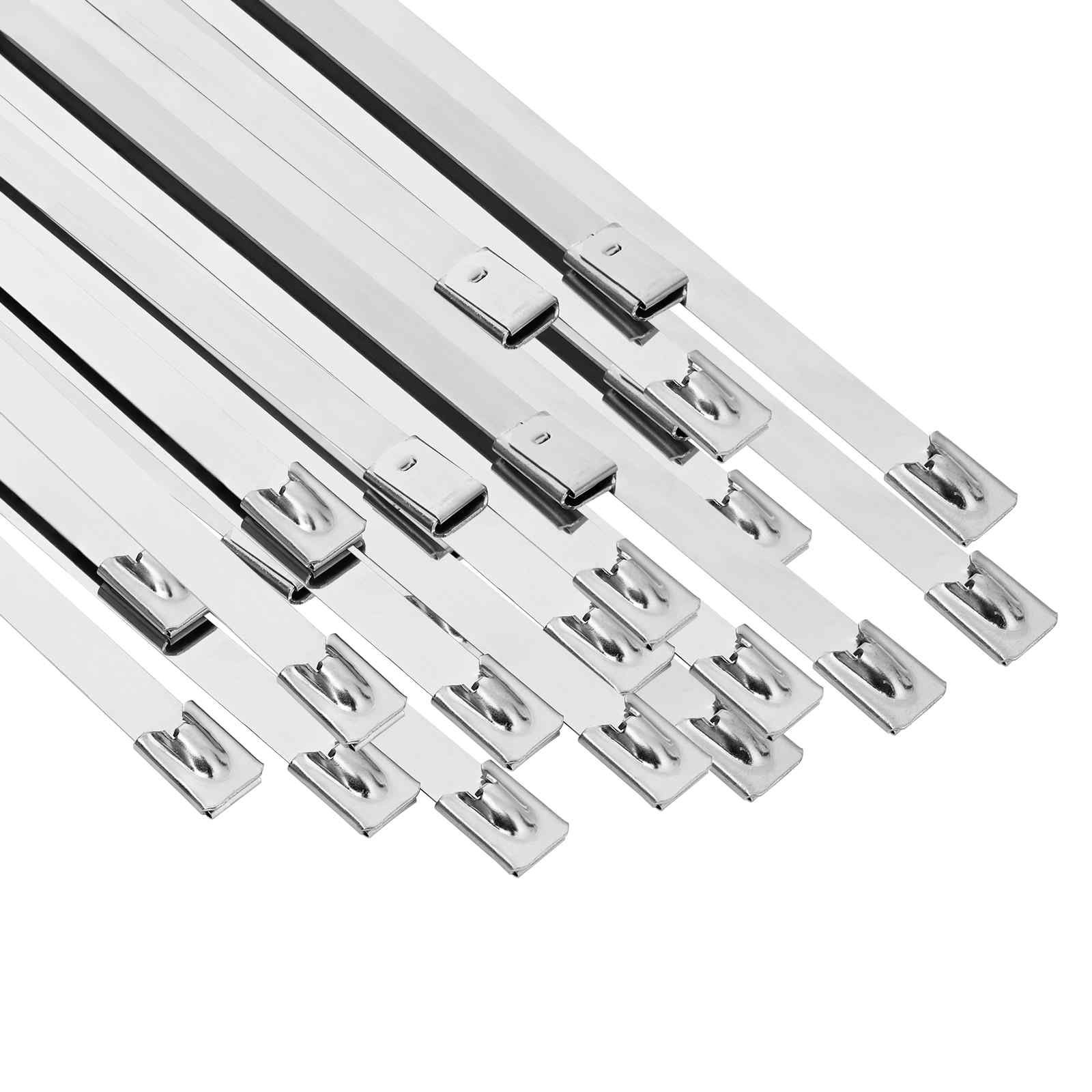 Δέσιμο Καλωδίου 50 τμχ. 7,9 x 450 χιλ. Ασημί - Pakobazaar