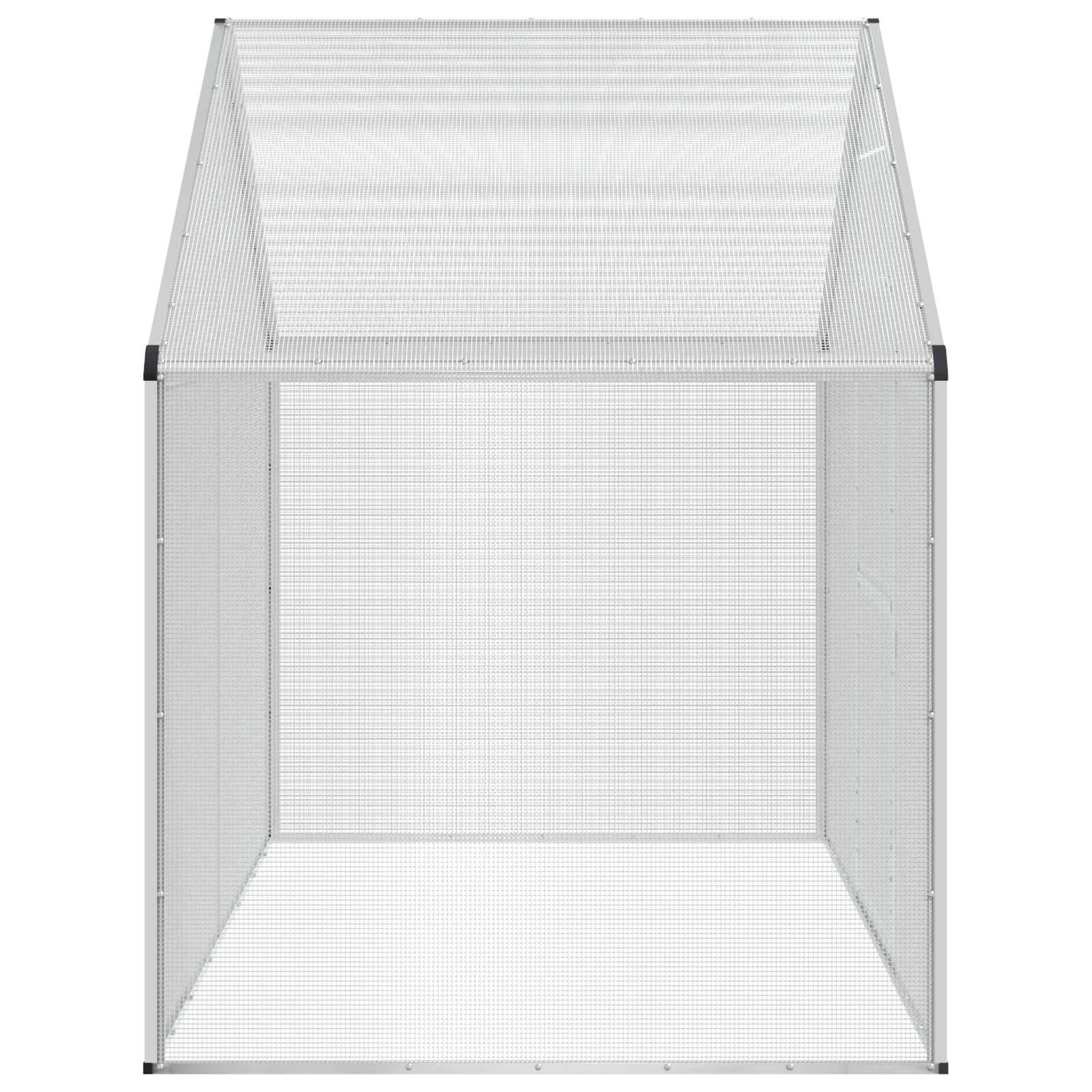 Κλουβί Πουλιών Ασημί 181,5 x 110,5 x 173,5 εκ - Pakobazaar