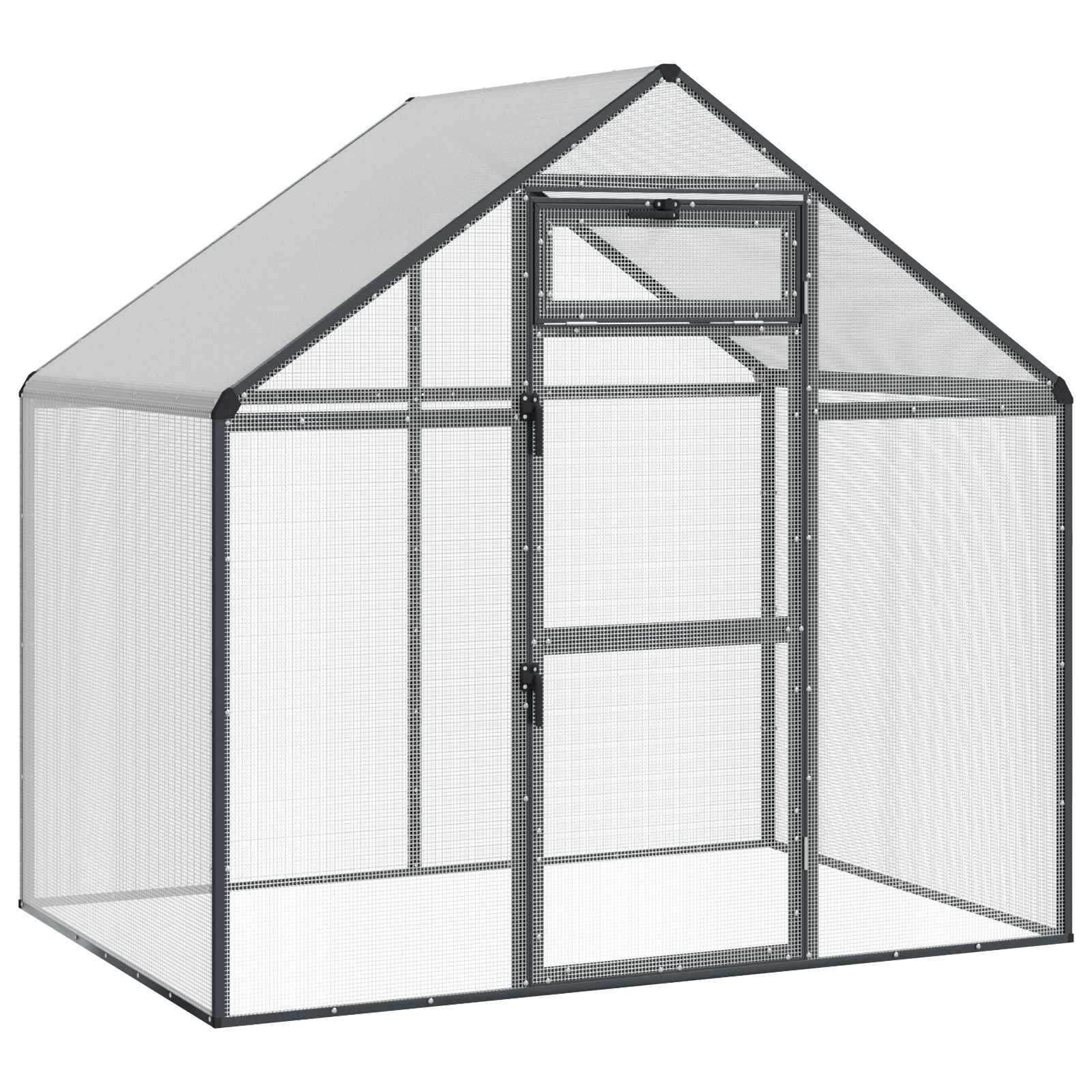 Κλουβί Πουλιών Ανθρακί 181,5 x 110,5 x 173,5 εκ - Pakobazaar
