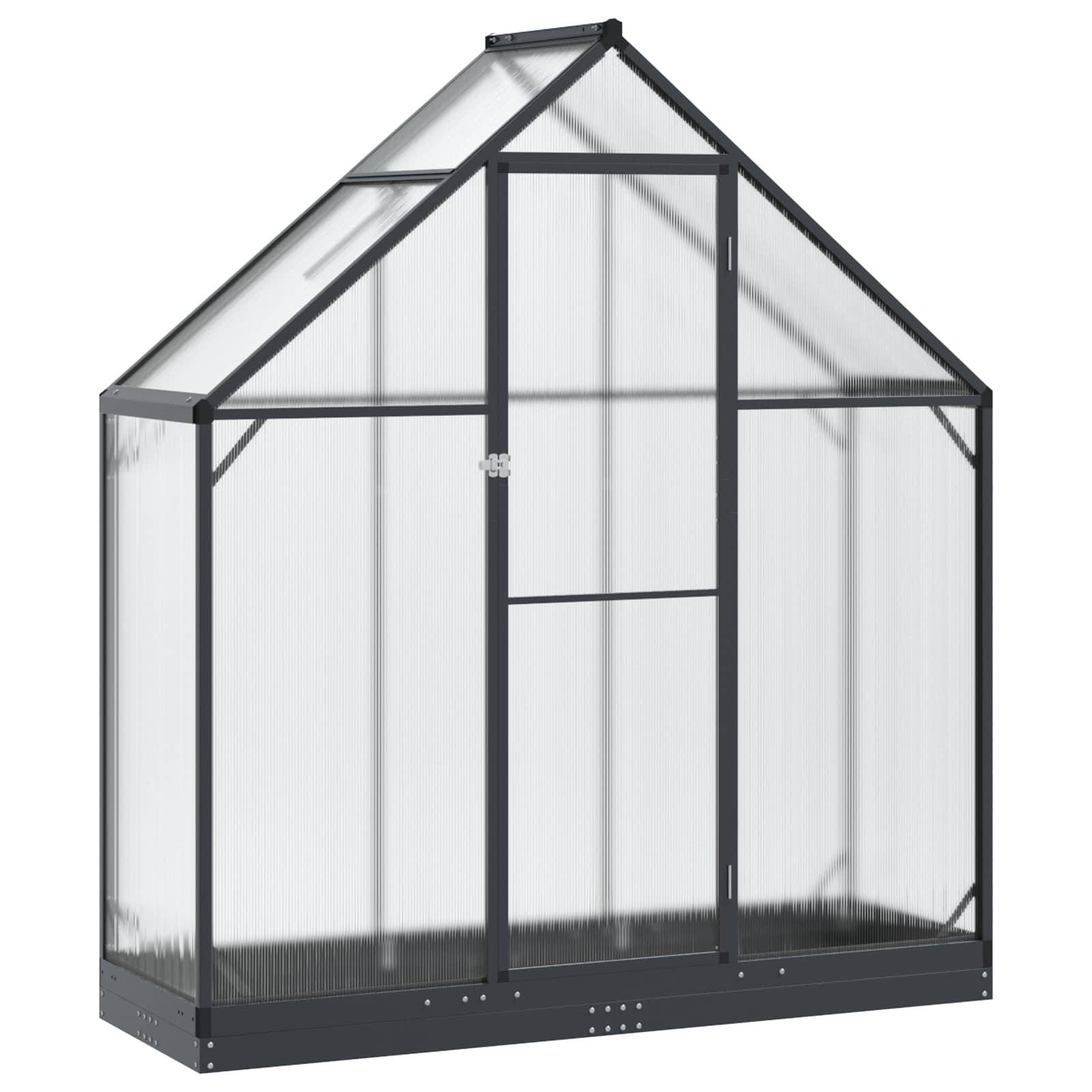 Θερμοκήπιο Κήπου με πόρτα Ανθρακί 183,5 x 63,5 x 207 εκ. - Pakobazaar
